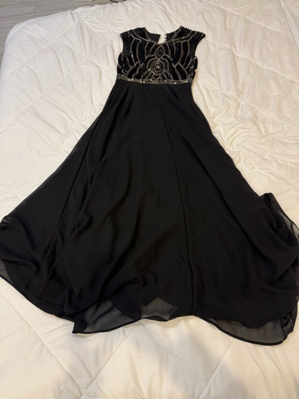 Parker Black Beaded Maxi Dress